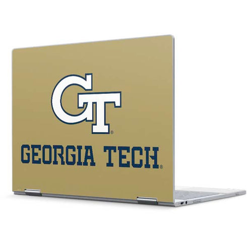 Georgia Institute of Technology Gold LogoType GT Pixelbook Skin